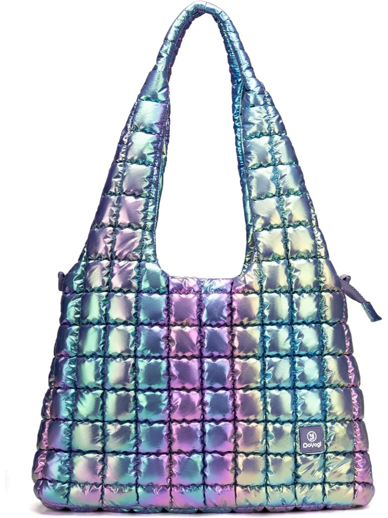 Quilted Tote Bag For Women, Large Puffer Tote Bags, Lightweight Dazzling Padding